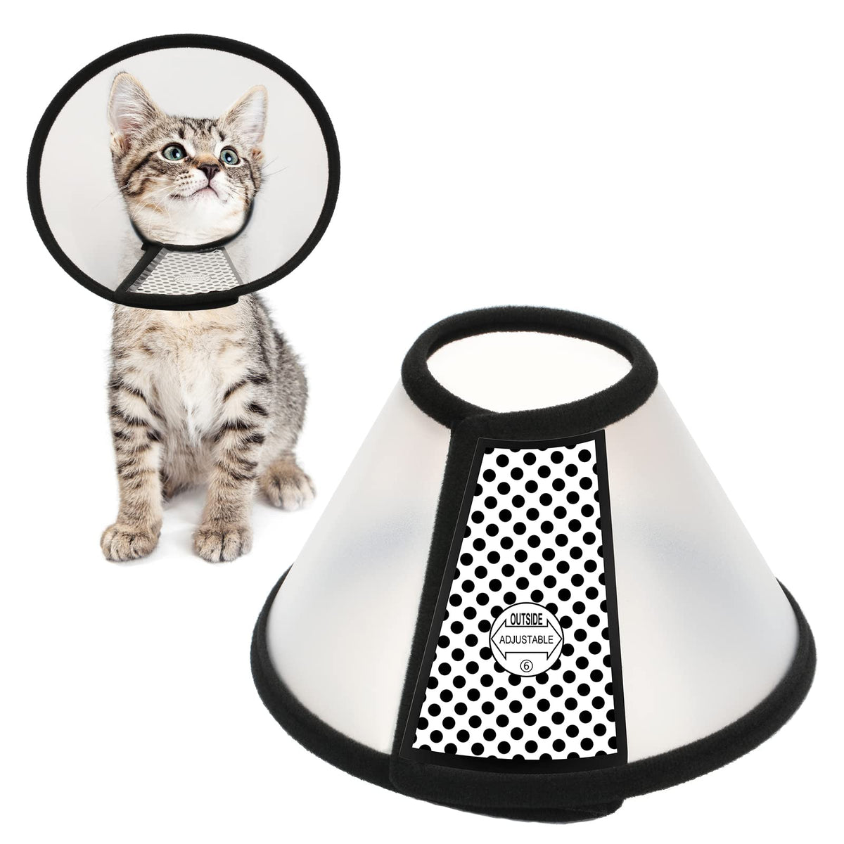 Adjustable Plastic Recovery Pet Cone X142083