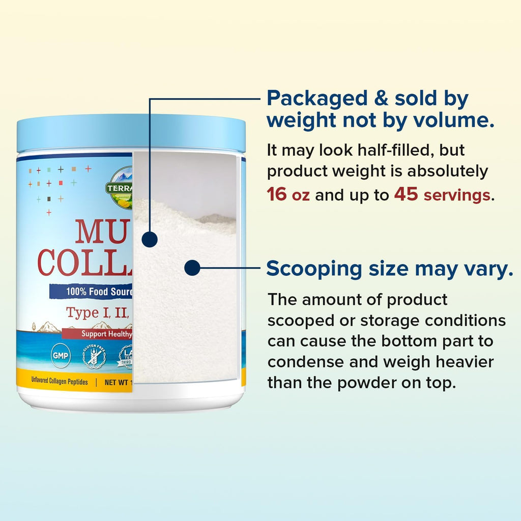 Multi Collagen Peptides Type I II III V X Hydrolyzed Collagen B34826