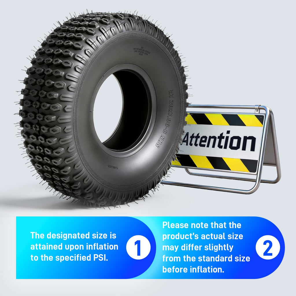 Set of 2 20x7-8 All-Terrain Tires Z3760