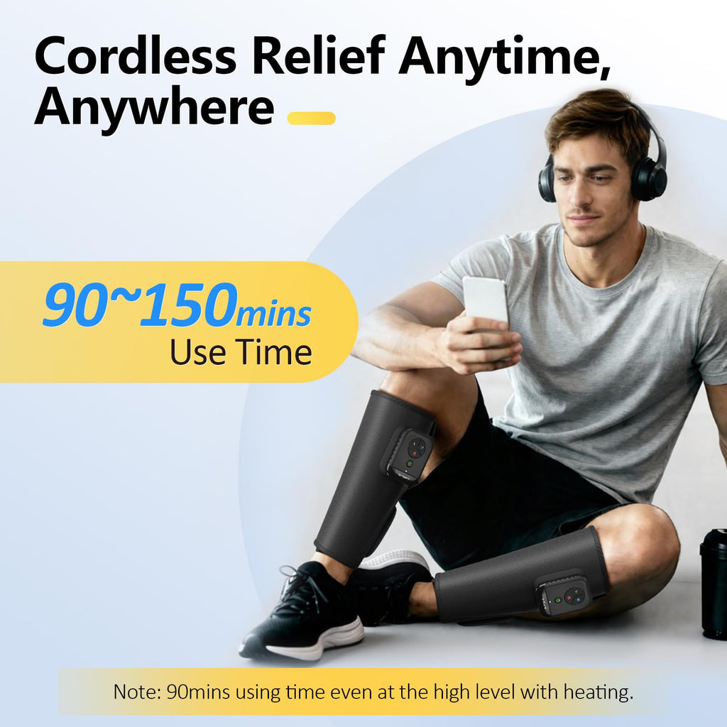 Cordless Air Compression Calf Massager with Heat V94485