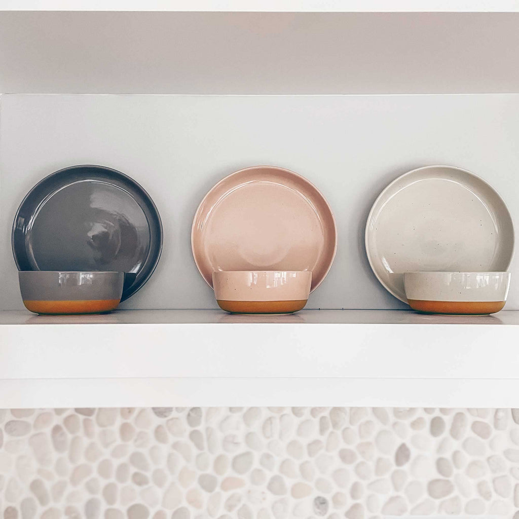 Ceramic Pasta Bowl Set of 4-35oz Microwave Safe W1461