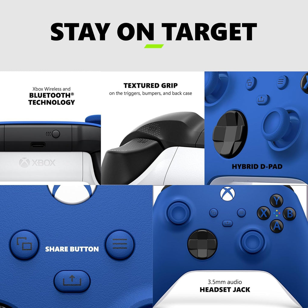 Xbox One S Wireless Bluetooth Controller Blue J5787