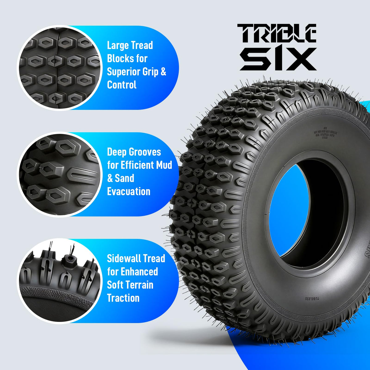Set of 2 20x7-8 All-Terrain Tires Z3760