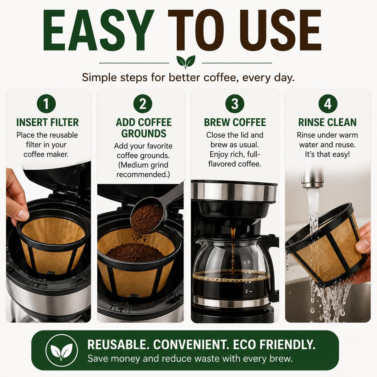 12 Cup Reusable Coffee Filter G119