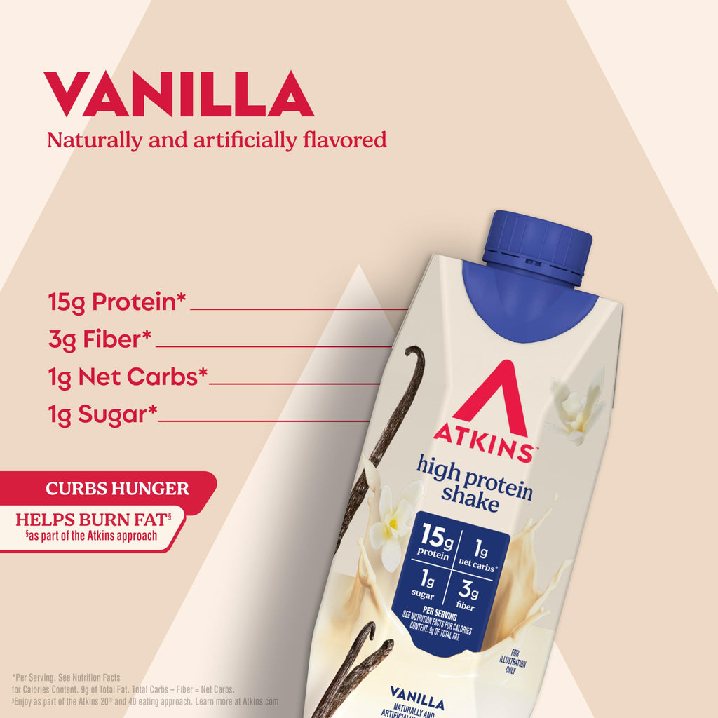 Vanilla High Protein Shake 12 Count D21158