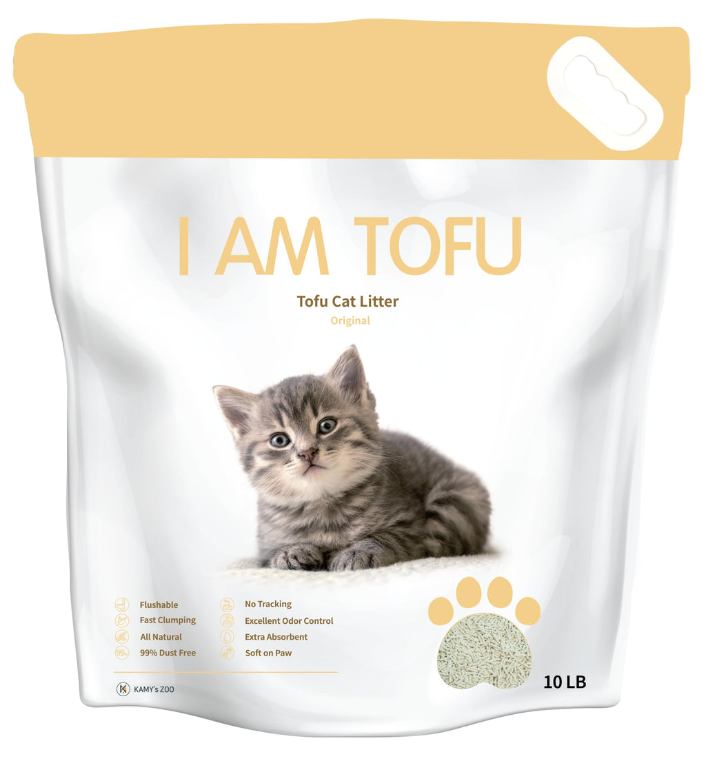 Tofu Cat Litter Low Dust Clumping Odor Control 10 LBS D245291