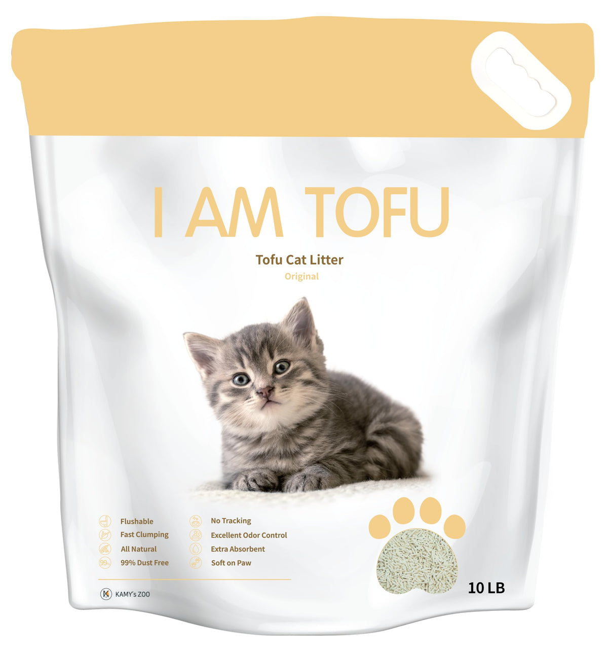 Tofu Cat Litter Low Dust Clumping Odor Control 10 LBS D245291