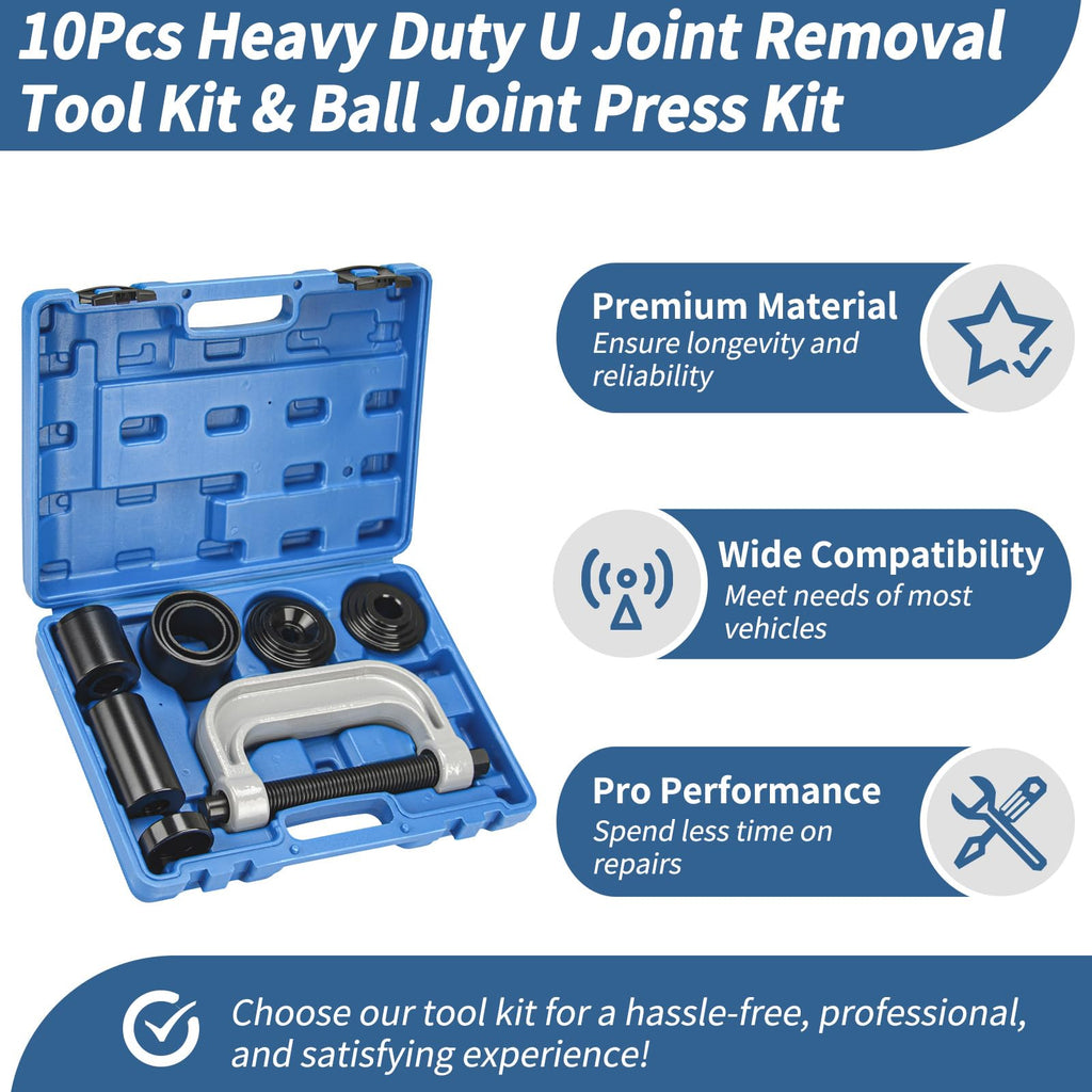Heavy Duty U Joint Removal Tool Kit & Ball Joint Press Kit T984690
