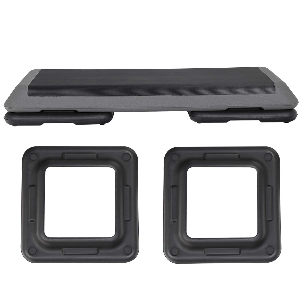 43 inch Adjustable Aerobic Exercise Step Platform with 4 Risers X5962