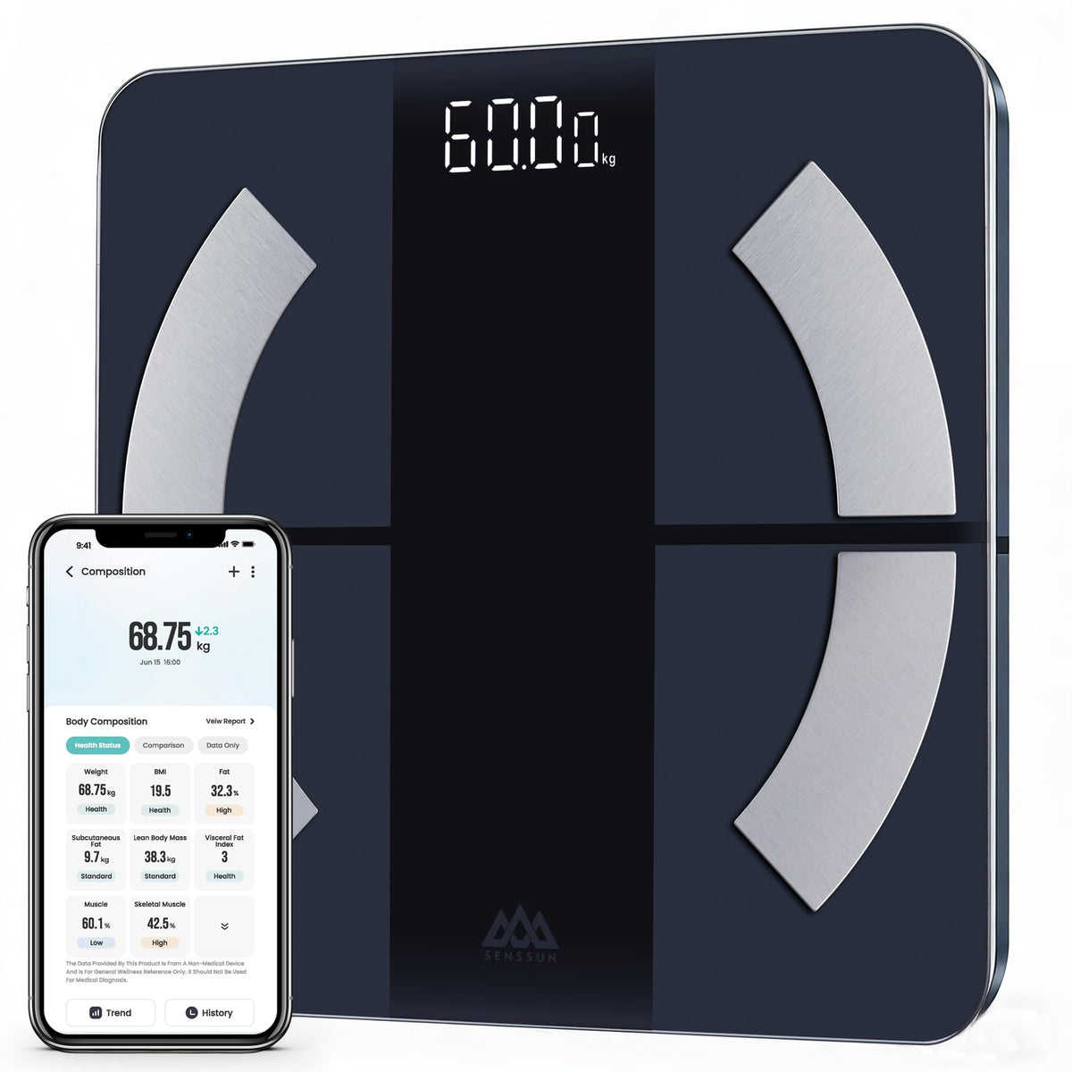 Smart Body Weight & Fat Scale with App N7199