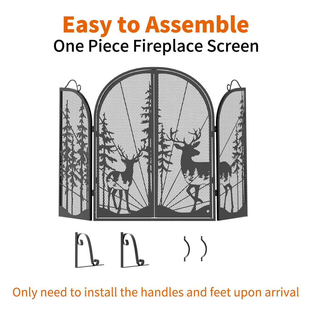 Fireplace Screen with Doors X129670