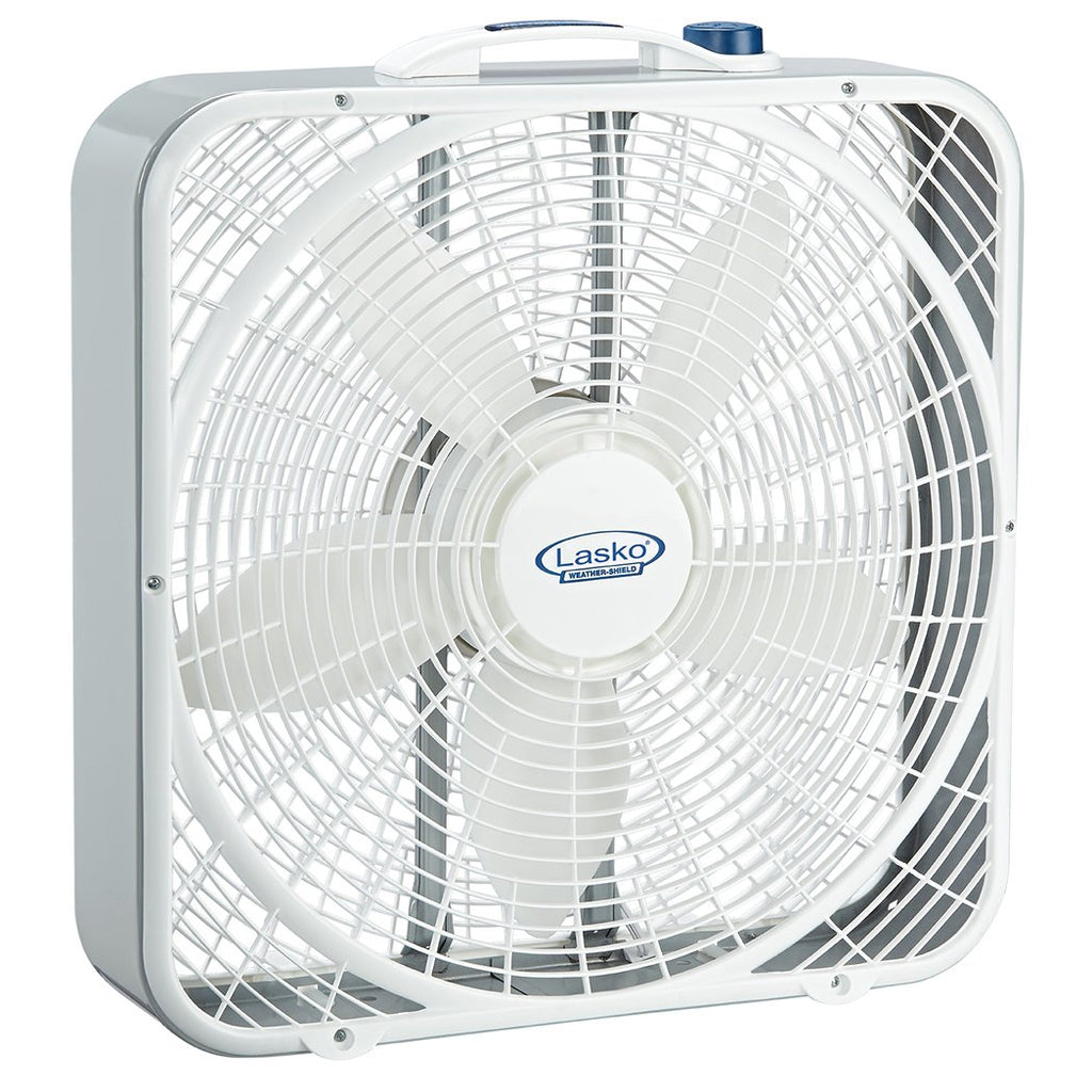 20 Inch 3 Speeds White Box Fan with Carry Handle S8325