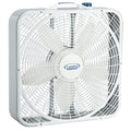 20 Inch 3 Speeds White Box Fan with Carry Handle S8325
