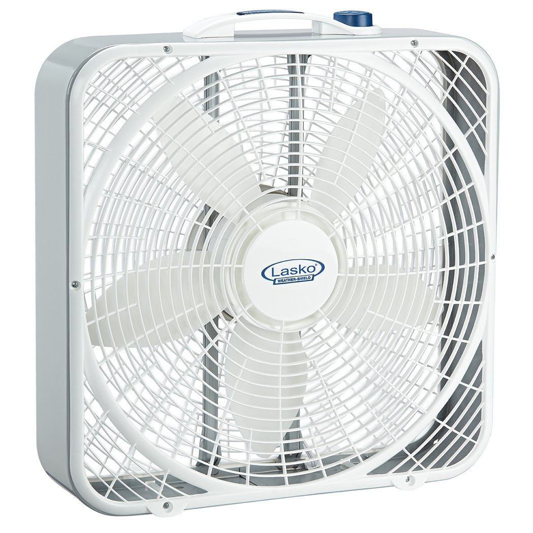 20 Inch 3 Speeds White Box Fan with Carry Handle S8325