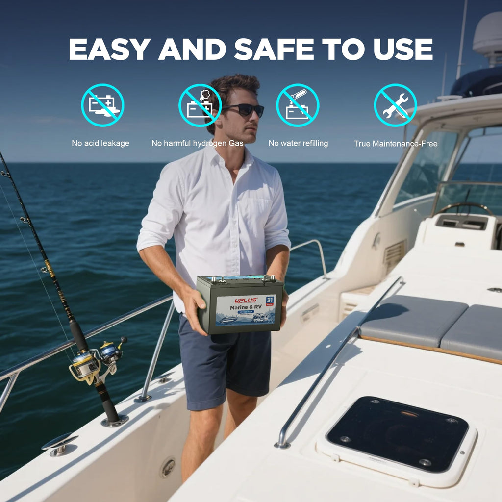 12V 105Ah 825CCA Dual Purpose AGM Marine Battery F997