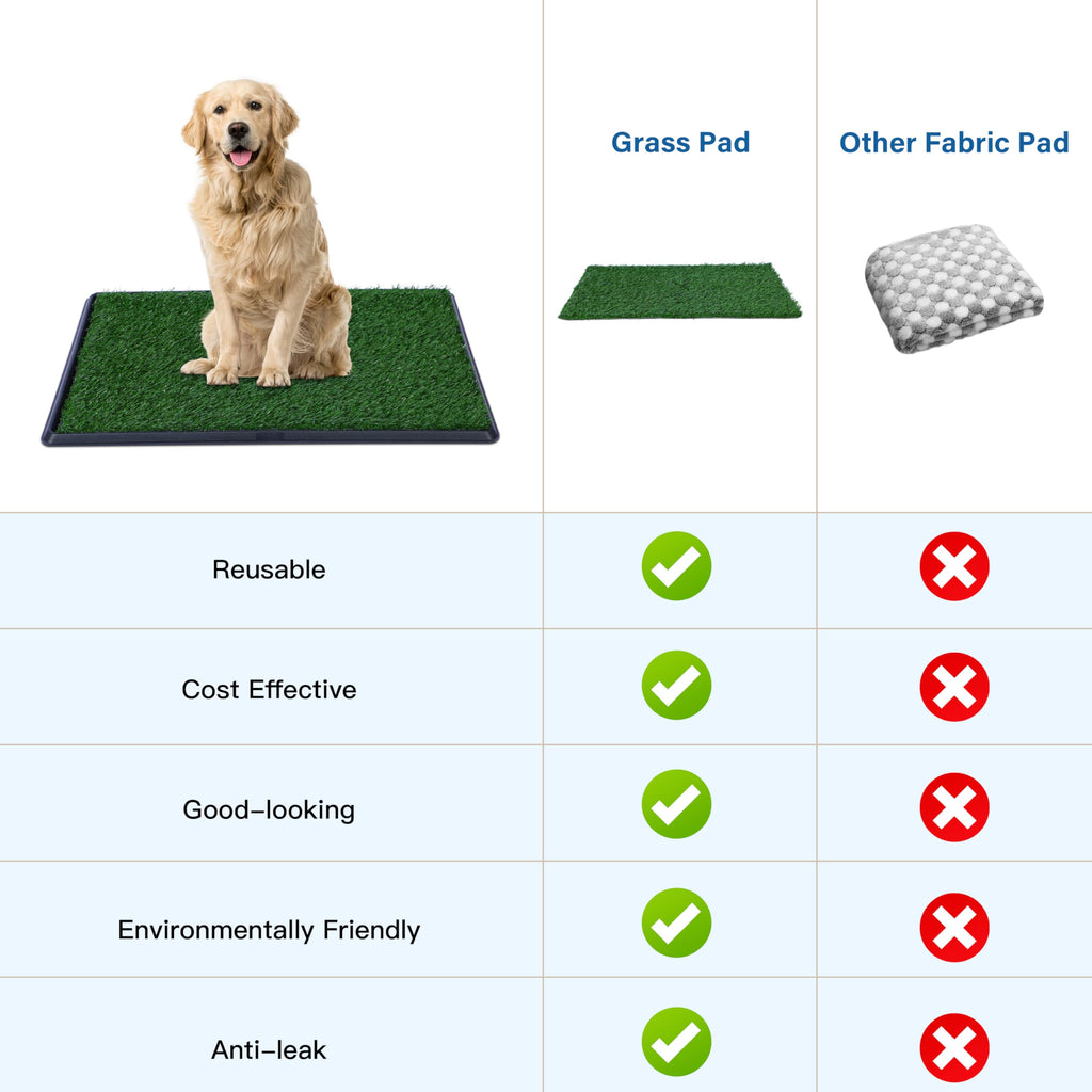 Artificial Dog Grass Pad with Tray 16x20 inches A382508