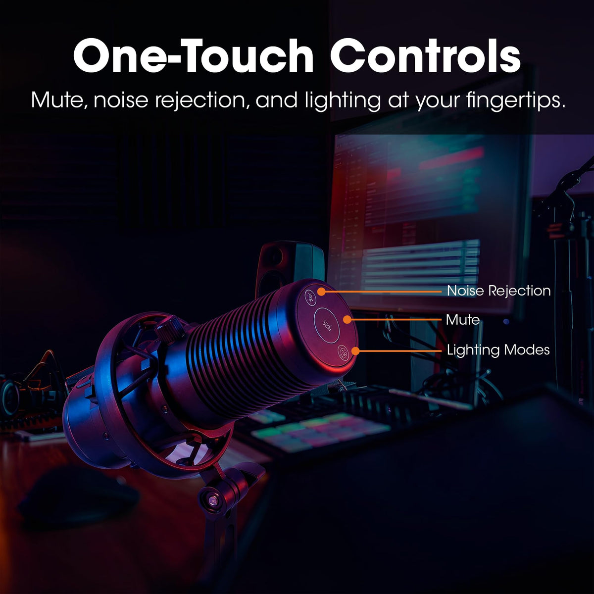 RGB USB Gaming Microphone with Shock Mount X377