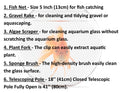 5 in 1 Aquarium Cleaning Kit with Telescopic Pole M5877