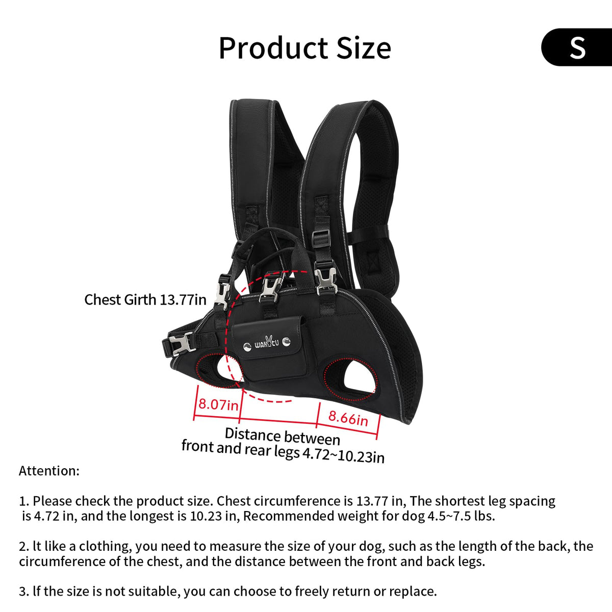 Dog Backpack Carrier W748702