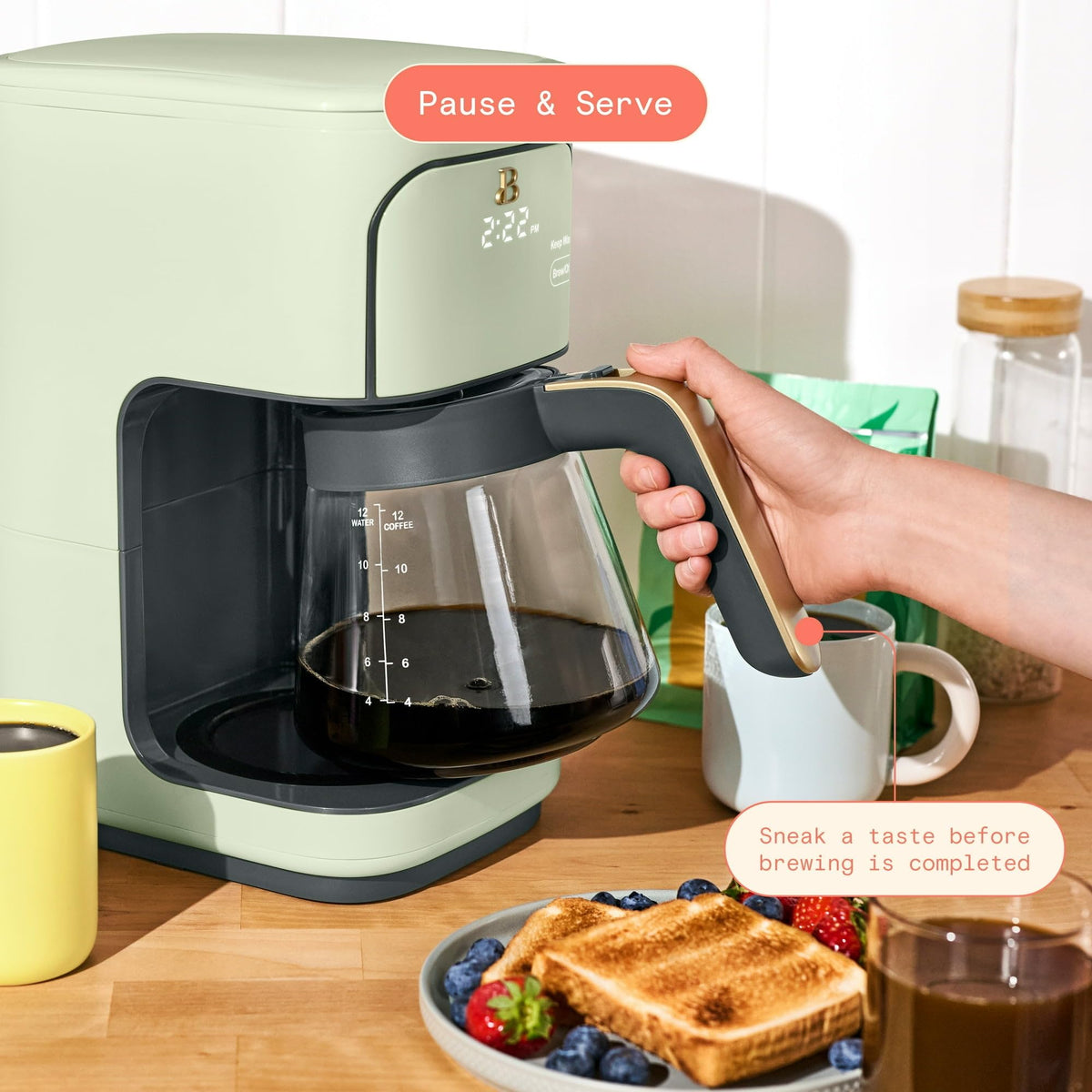 12 Cup Programmable Drip Coffee Maker with Glass Carafe K89180