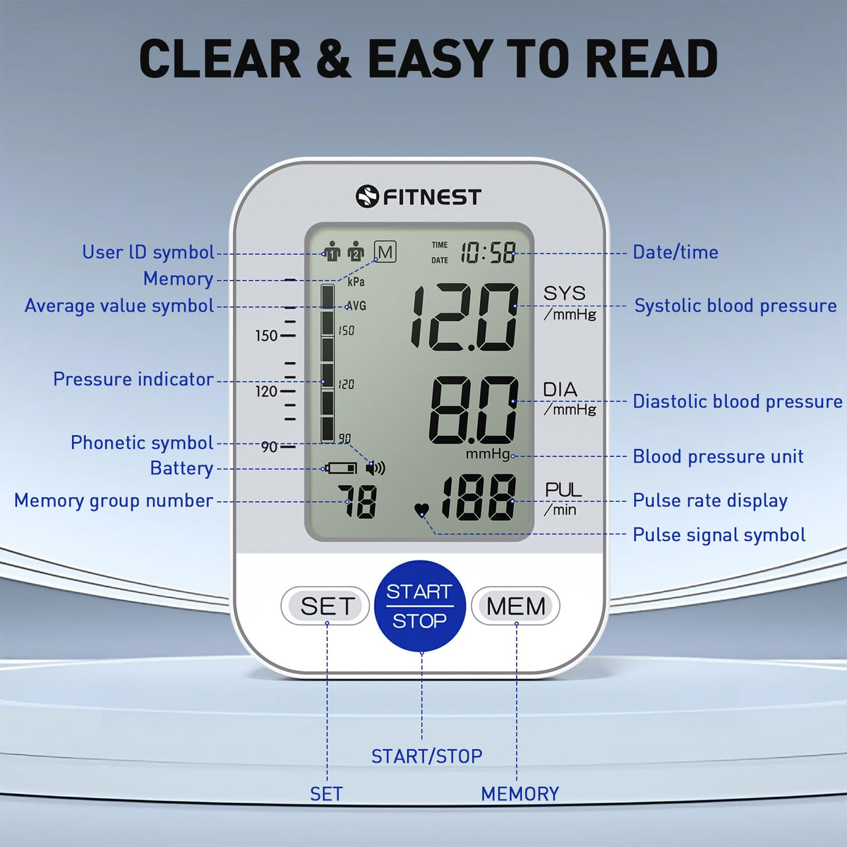 Blood Pressure Monitor A586