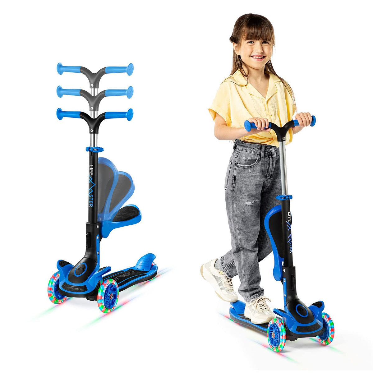 3 Wheel Foldable Kids Scooter with LED Wheels K314021