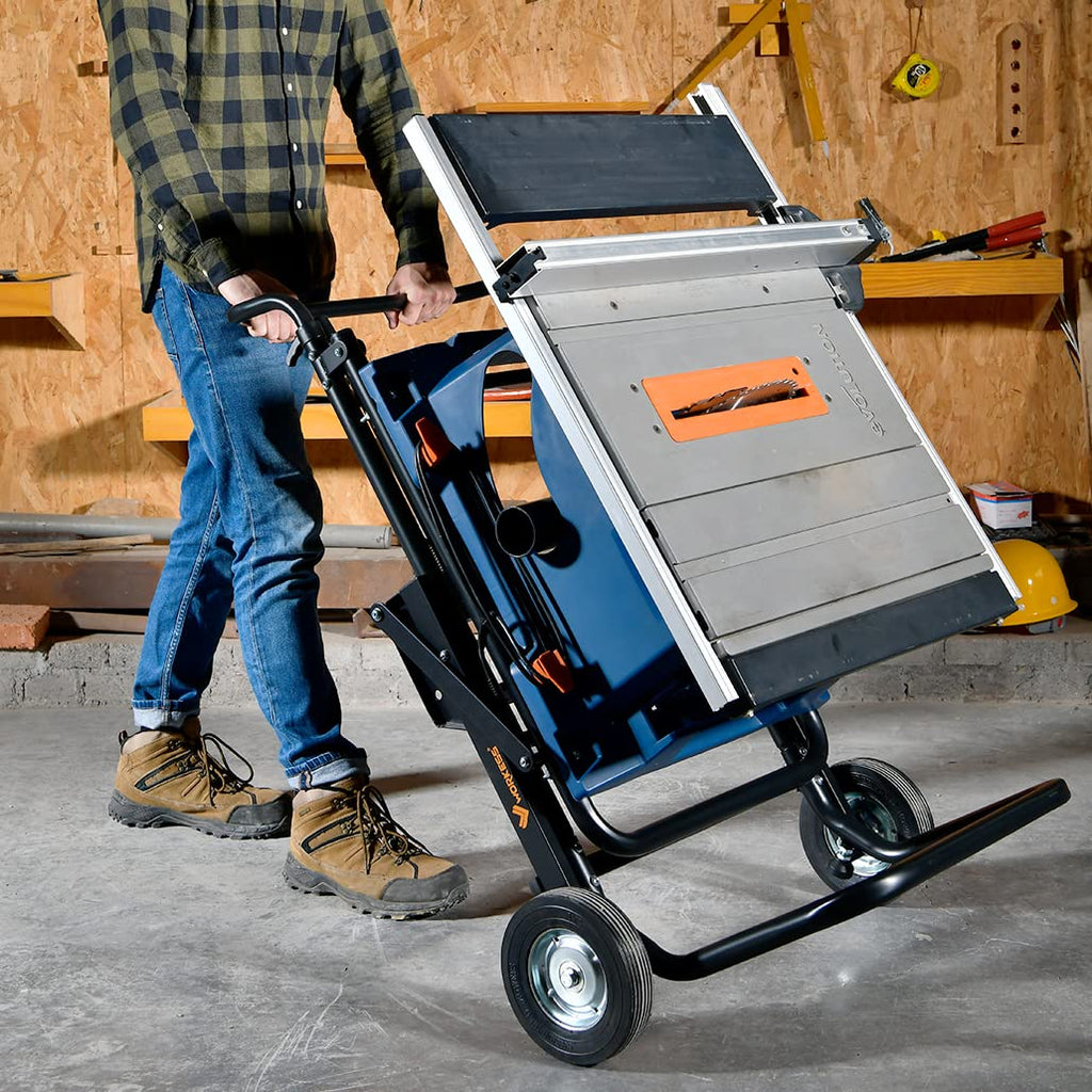 Portable Foldable Table Saw Stand with 8 Inch Wheels V87079