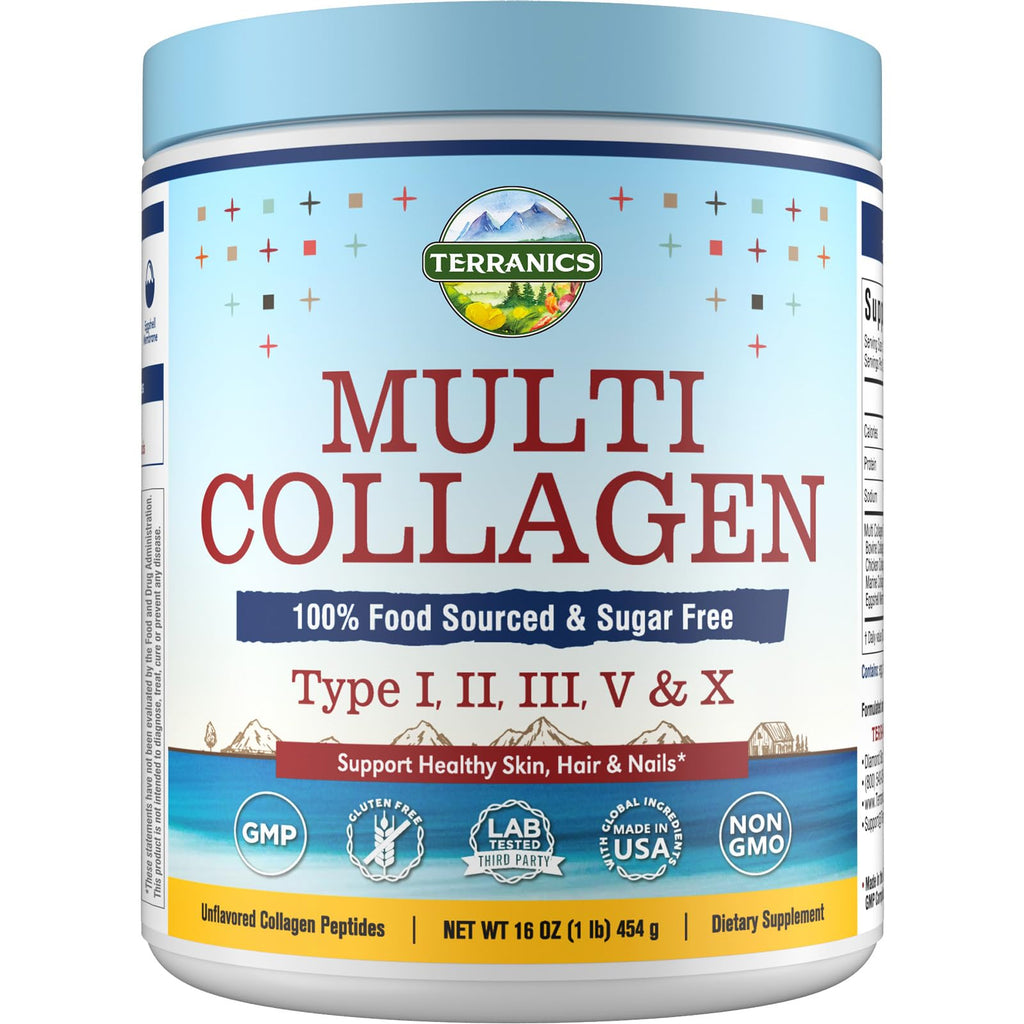 Multi Collagen Peptides Type I II III V X Hydrolyzed Collagen B34826