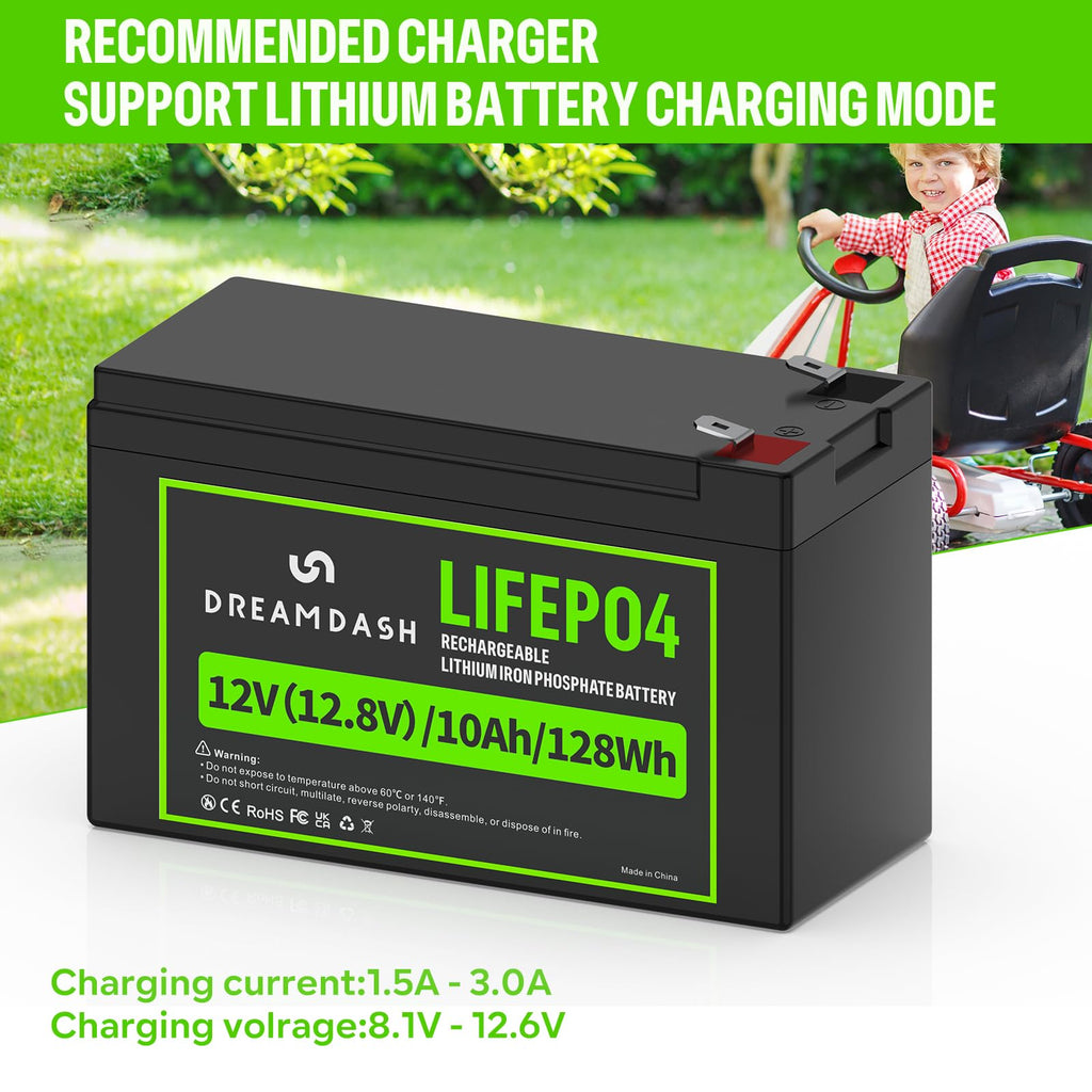 12V 10Ah LiFePO4 Lithium Battery A51853
