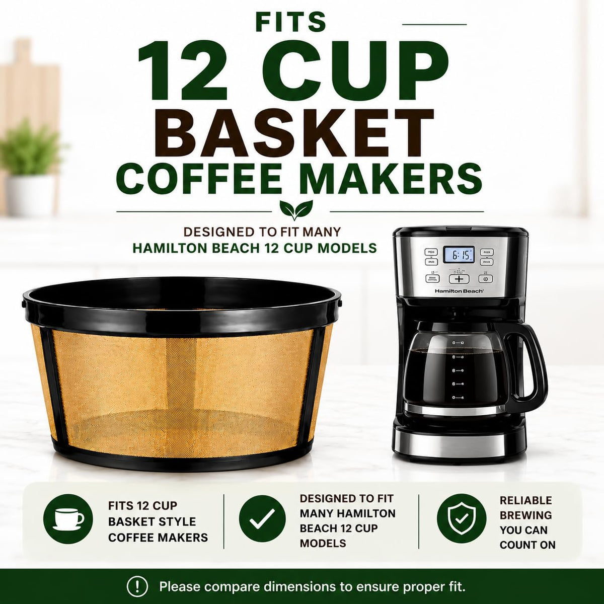 12 Cup Reusable Coffee Filter G119