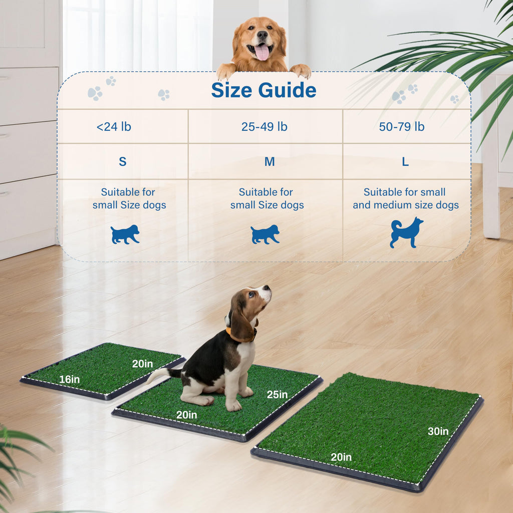 Artificial Dog Grass Pad with Tray 16x20 inches A382508