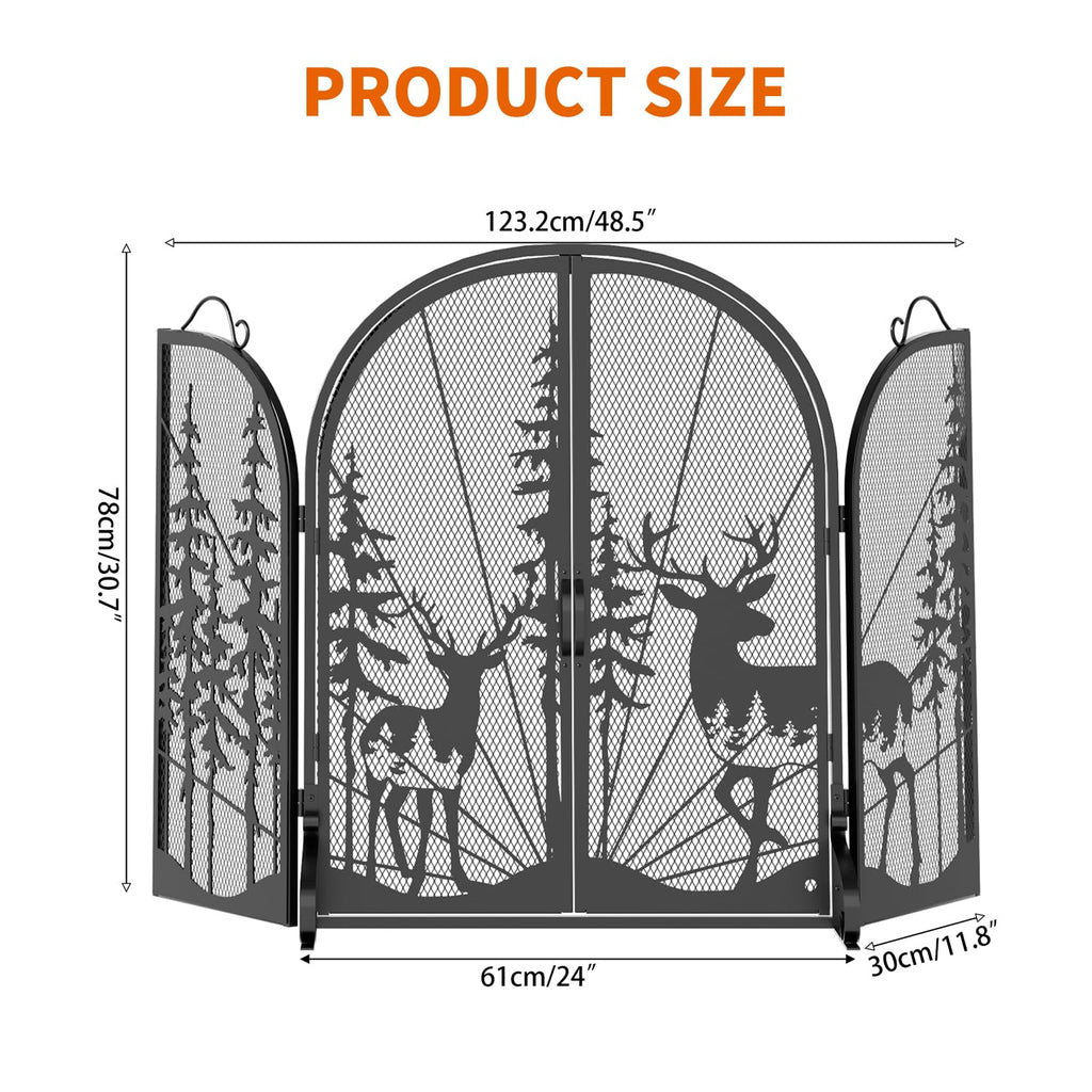 Fireplace Screen with Doors X129670