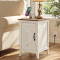 Side Table with Charging Station and Storage Cabinet P751265