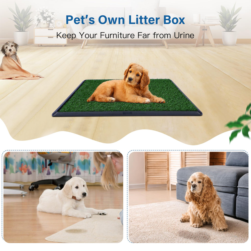 Artificial Dog Grass Pad with Tray 16x20 inches A382508