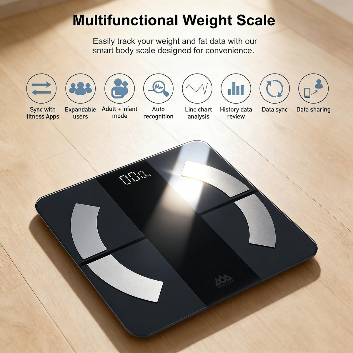 Smart Body Weight & Fat Scale with App N7199