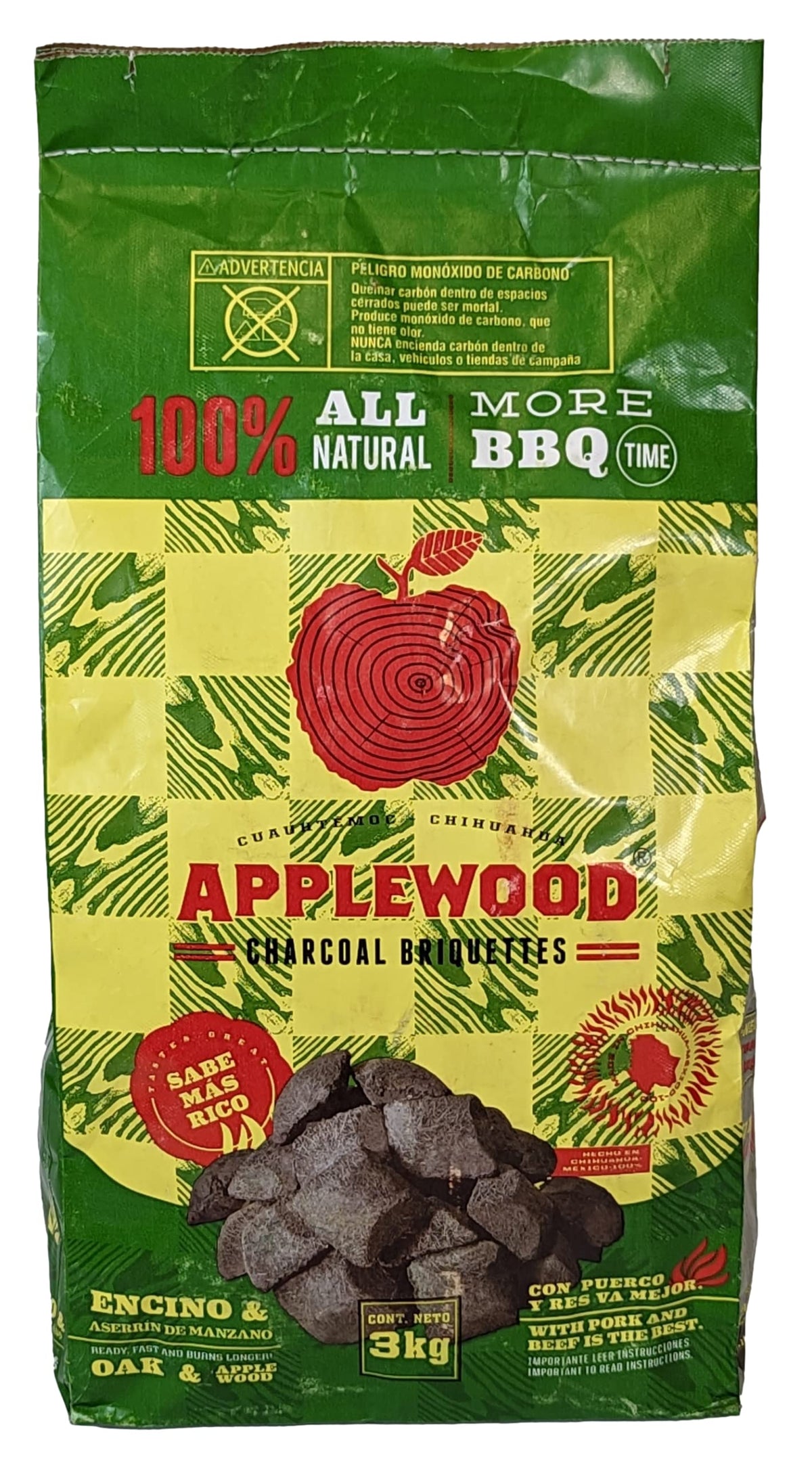 Oak & Applewood Charcoal Briquettes 6.5 Lb O44217
