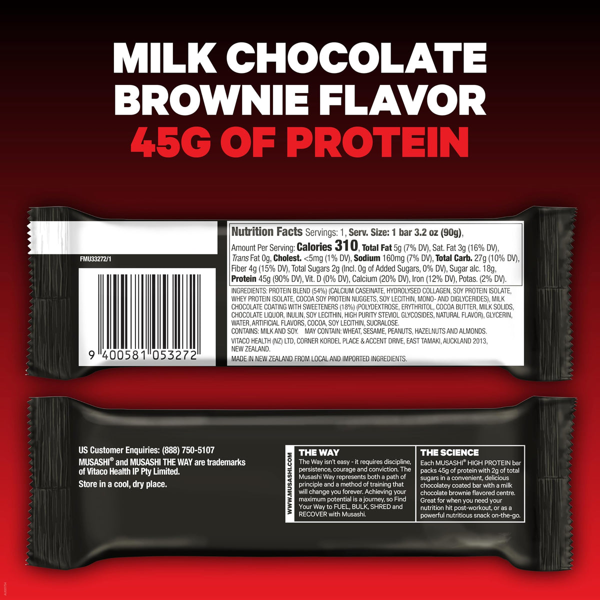 High Protein Bar Milk Chocolate Brownie M819178