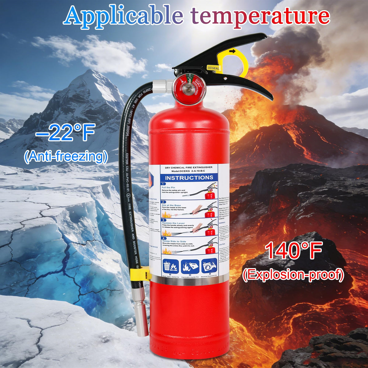 2-Pack 5 lb ABC Dry Chemical Fire Extinguishers O312