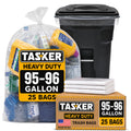 95-100 Gallon Clear Heavy Duty Trash Bags I968