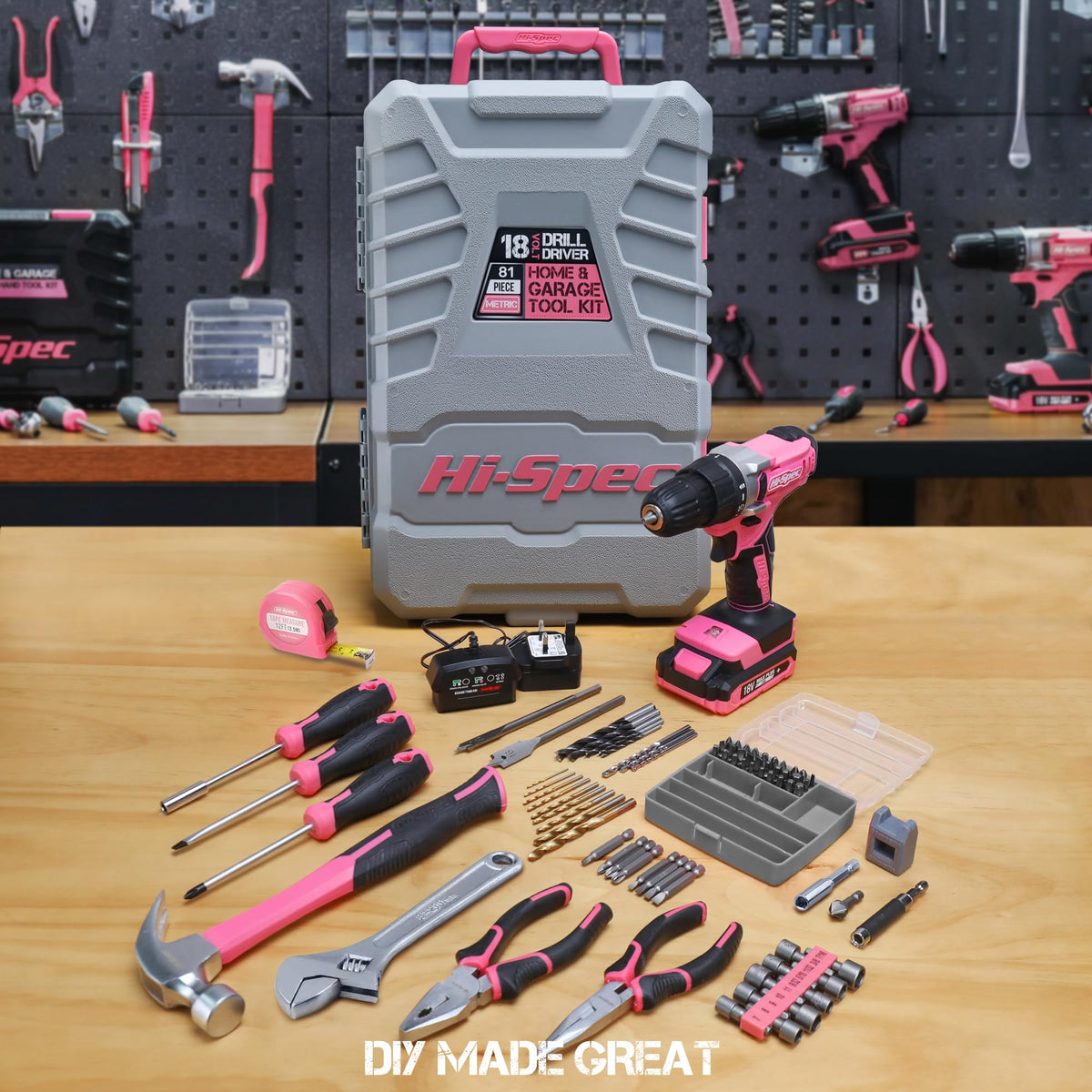 18V Cordless Drill Tool Set P28736