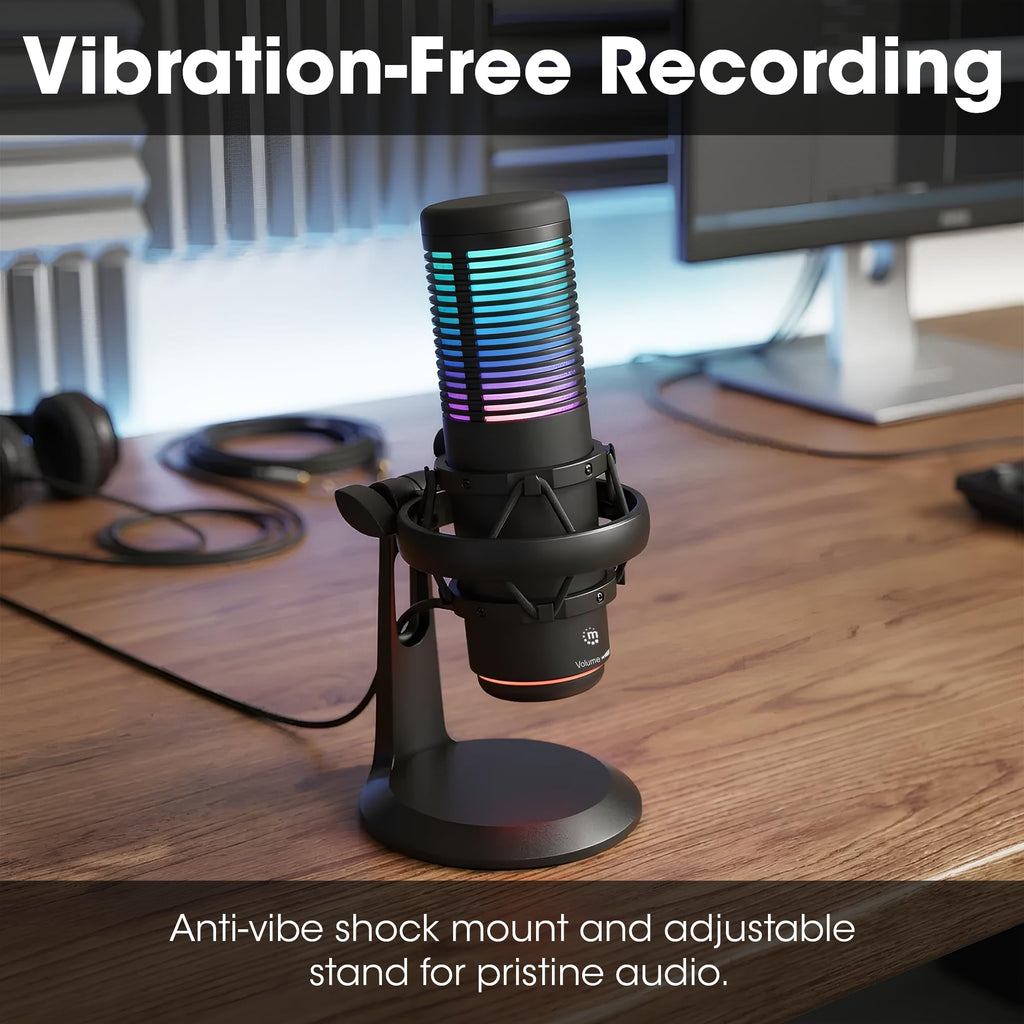RGB USB Gaming Microphone with Shock Mount X377