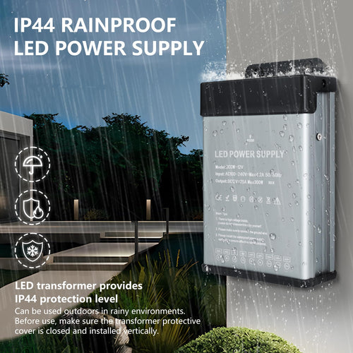 12V 200W Rainproof IP44 LED Power Supply Z1320
