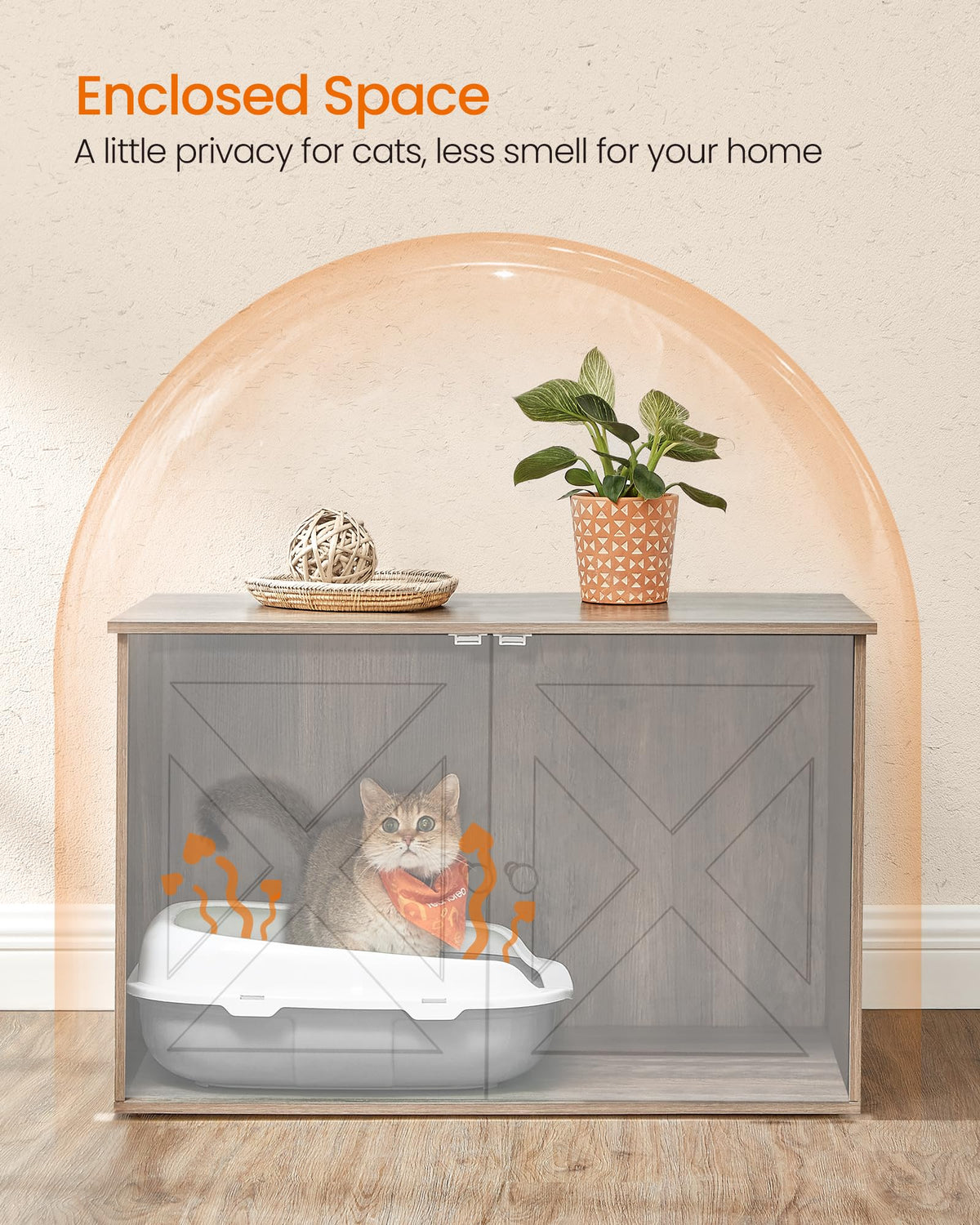 Cat Litter Box Enclosure End Table F311