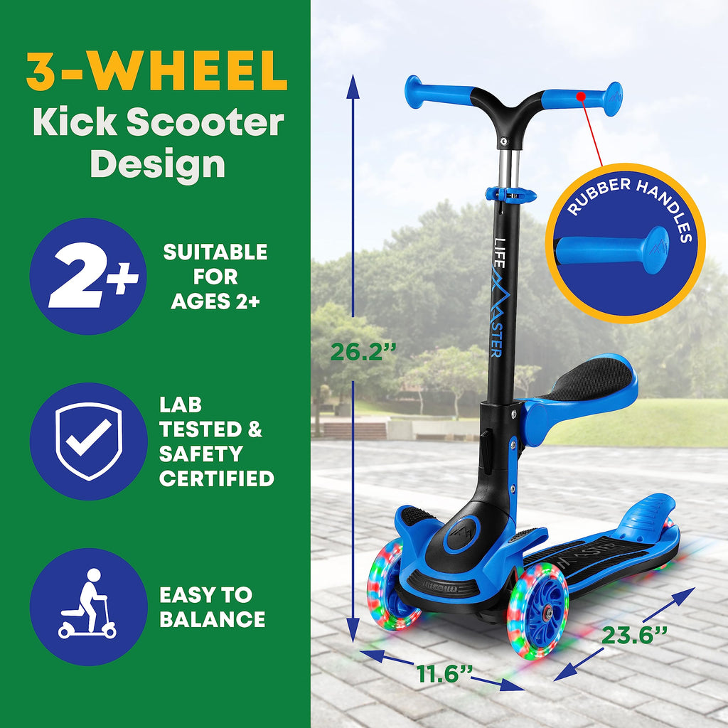3 Wheel Foldable Kids Scooter with LED Wheels K314021