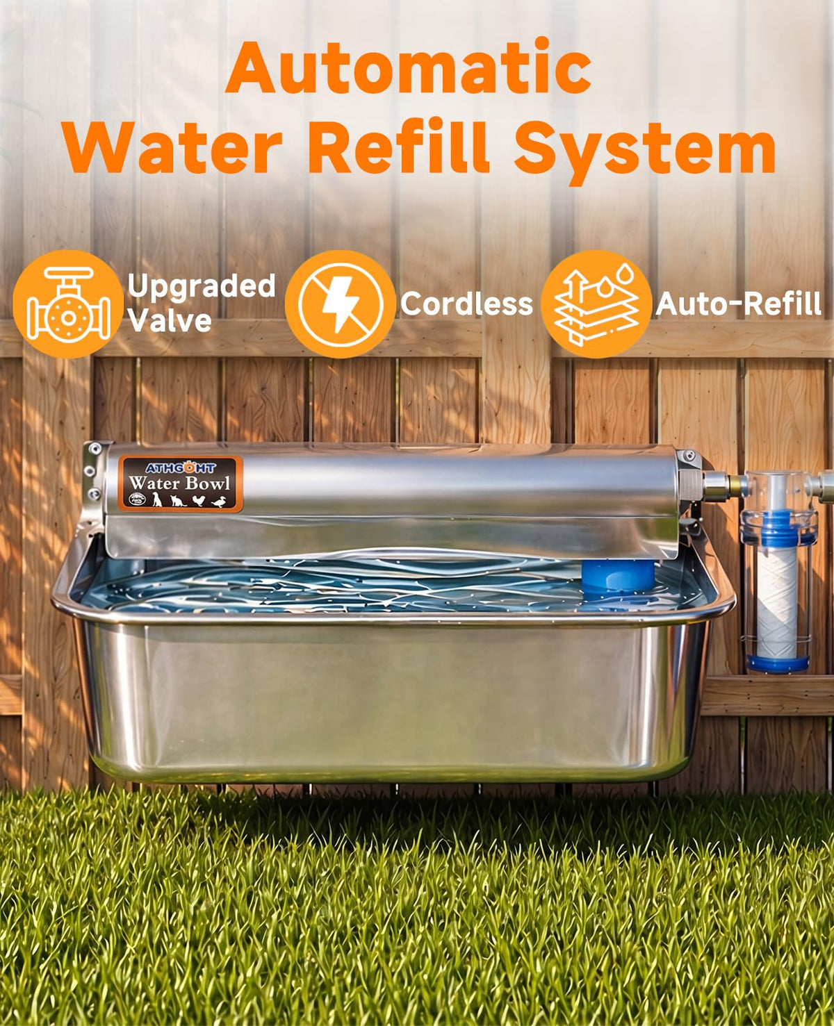 Automatic Chicken Waterer 304 Stainless Steel U3902