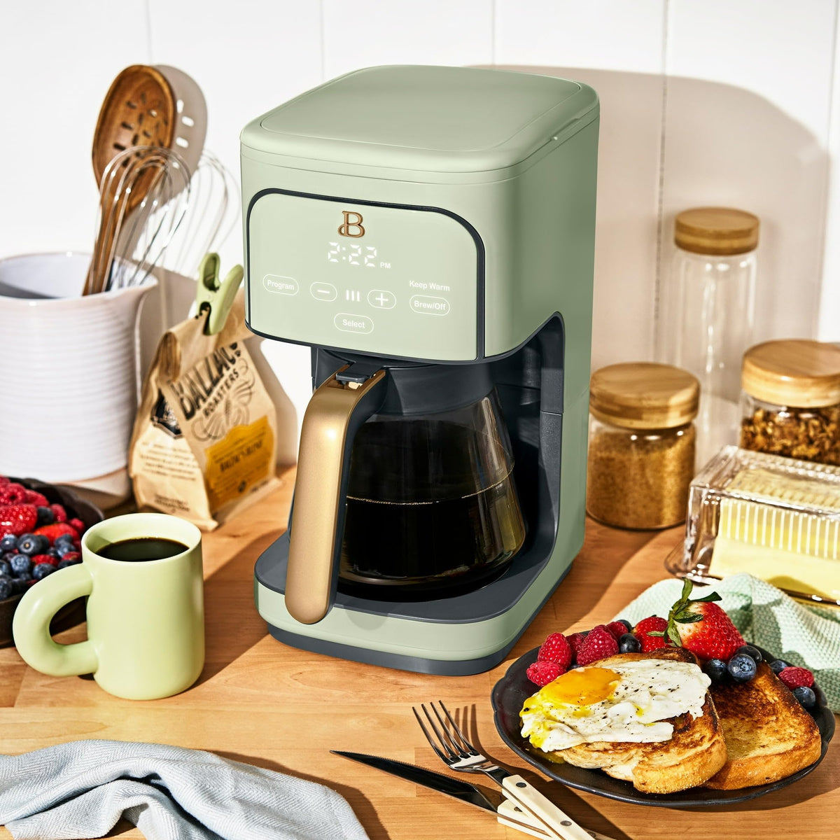 12 Cup Programmable Drip Coffee Maker with Glass Carafe K89180