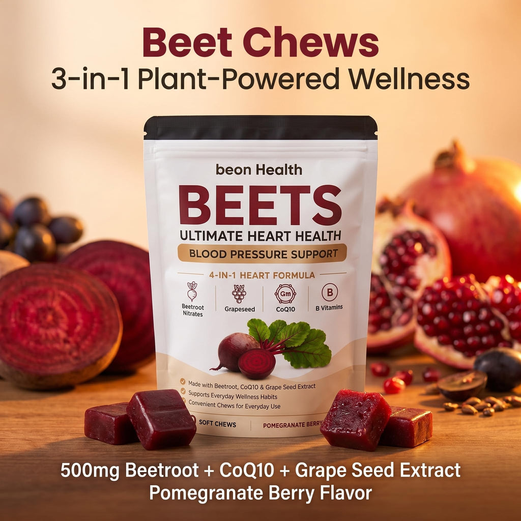 500mg Beetroot CoQ10 Grape Seed Extract Chews M2590