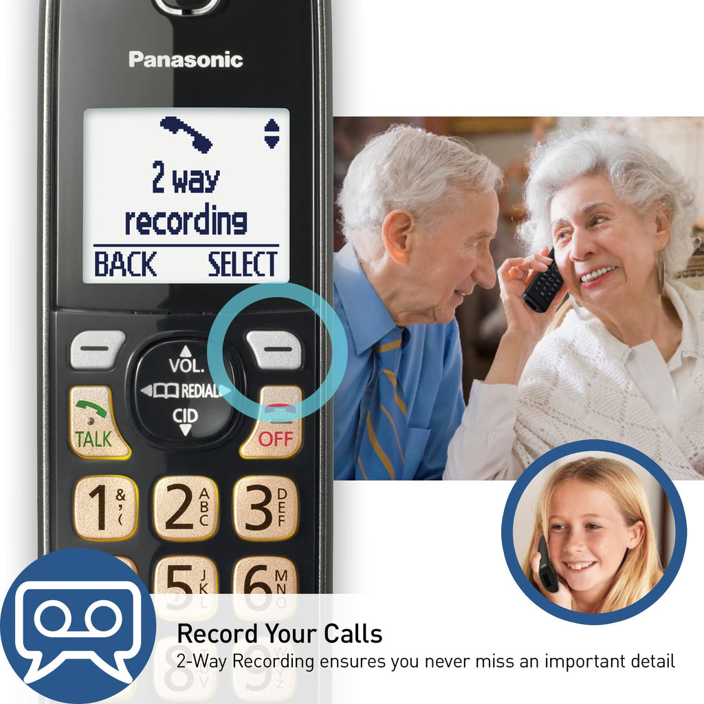Cordless Phone with Answering Machine, 3 Handset R891845