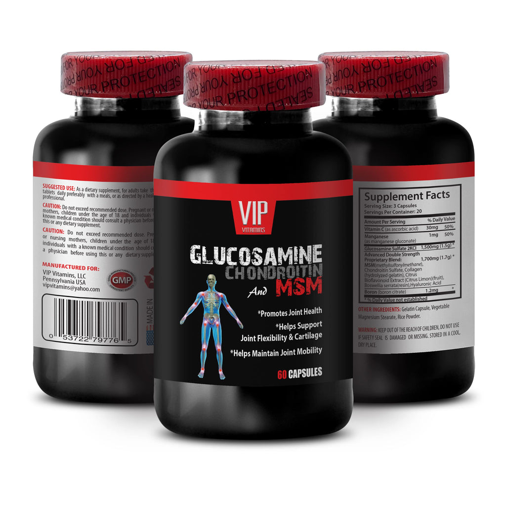 MSM Glucosamine Chondroitin Capsules 180 Tablets T1678
