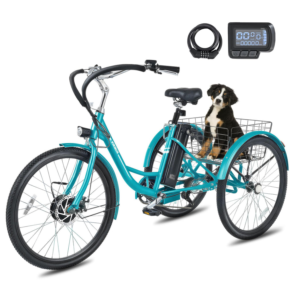 26 in 7 Speed Electric Trike with 36V 13Ah Battery B3376